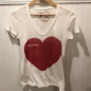 “Get I’m here” top